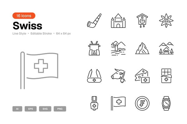 Swiss Icon Set