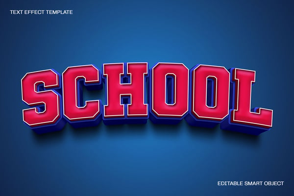 School Text Effect