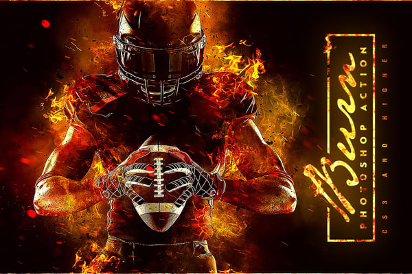 Burn Photoshop Action
