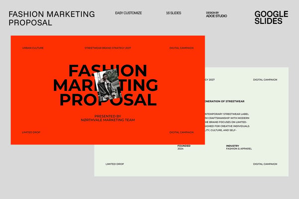 Fashion Marketing Proposal Google Slides