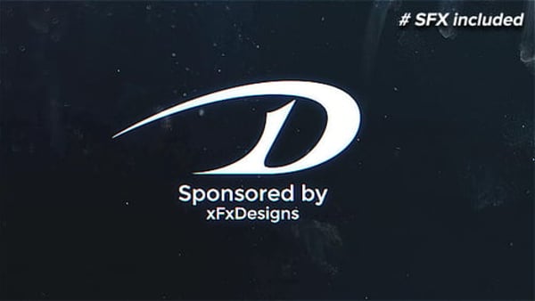 Abstract Glitch Logo Intro
