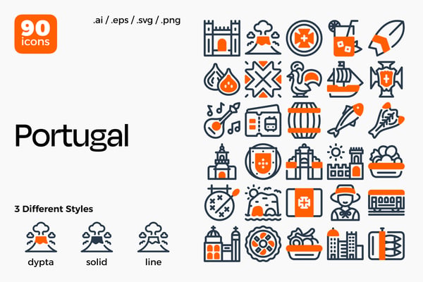 Portugal Icon Set