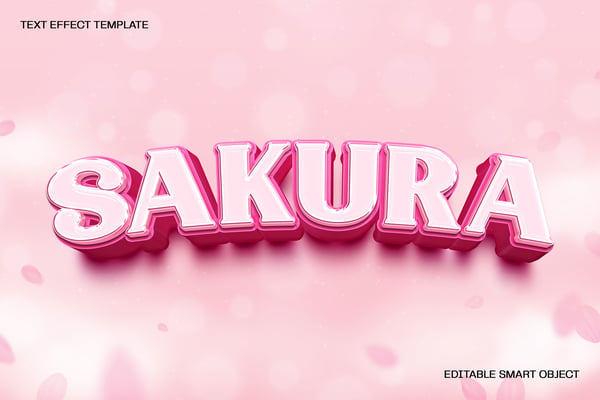 Sakura Text Effect