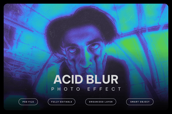 Acid Blur Photo Effect