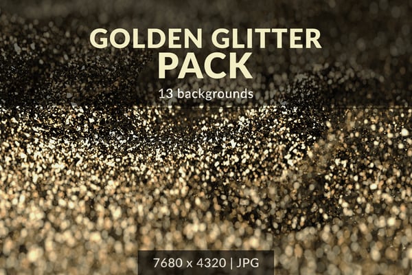 Golden Glitter Backgrounds Pack