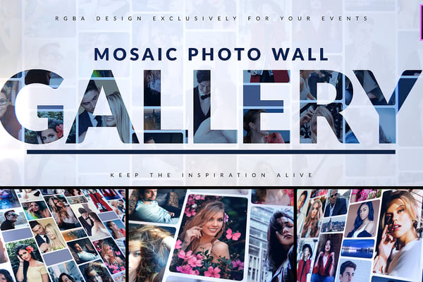 Mosaic Photo Gallery | Logo Reveal