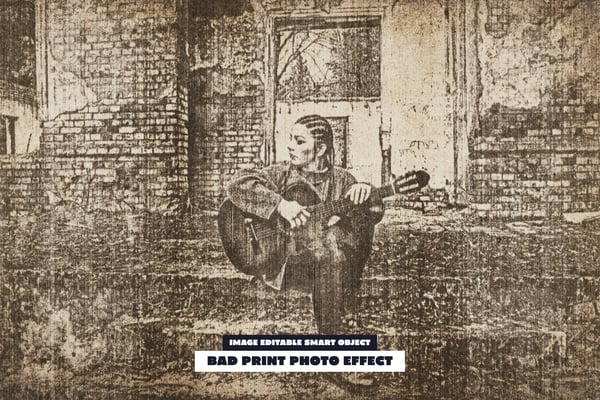 Bad Print Photo Effect