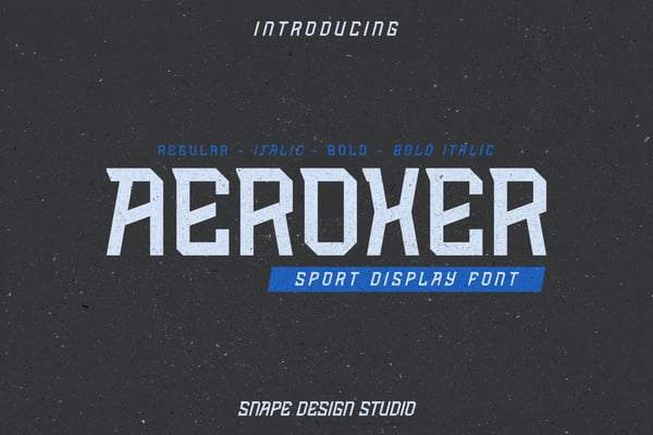 Aeroxer - Sport Font