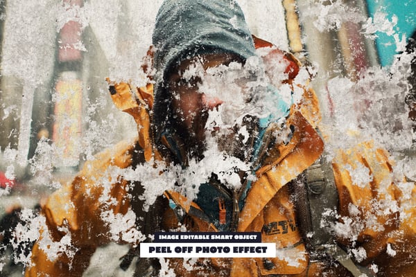 Peel Off Photo Effect
