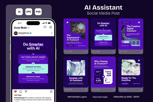 AI Assistant - Instagram Post