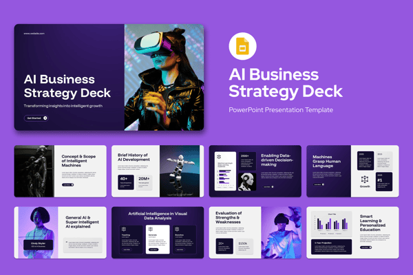 AI Business Strategy Deck Google Slides