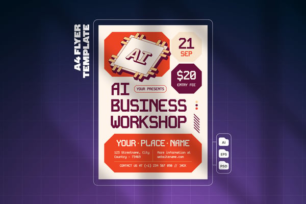 AI Business Workshop - Flyer Template