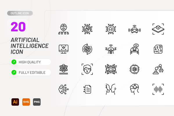 AI Line Icon