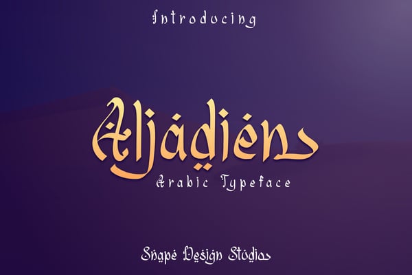 Aljadien - Arabic Typeface