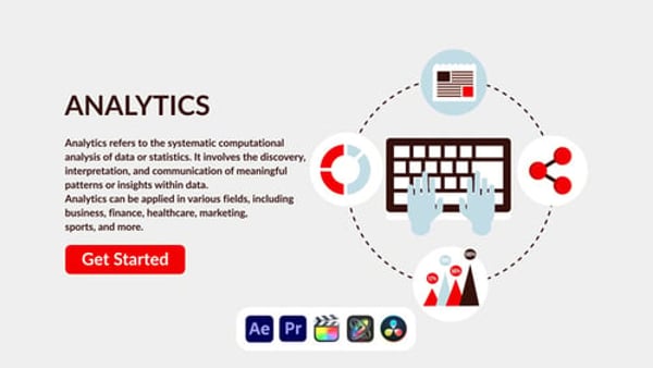 Analytics Design Concept - Business Data Analysis Presentation Animation Template