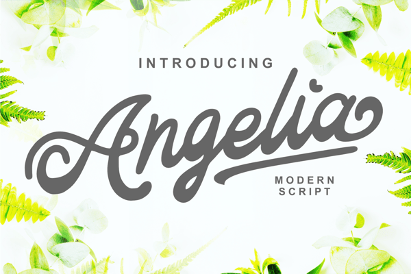 Free Angelia - Modern Script