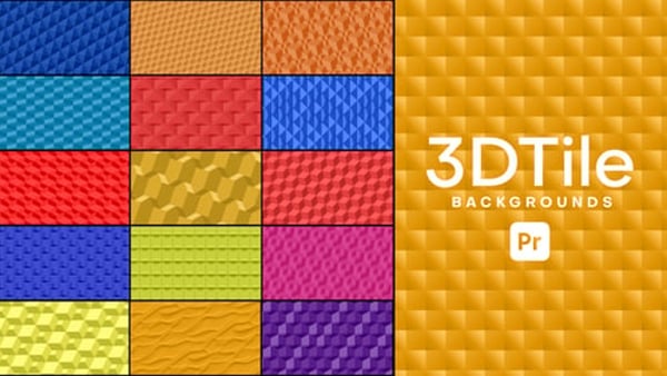 Animated 3D Tile Backgrounds for Premiere Pro