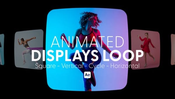 Animated Displays Loop – Seamless Screen Animations for Digital Presentations