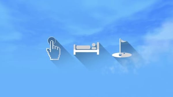 Animated Flat Design Travel and Hotel Icons