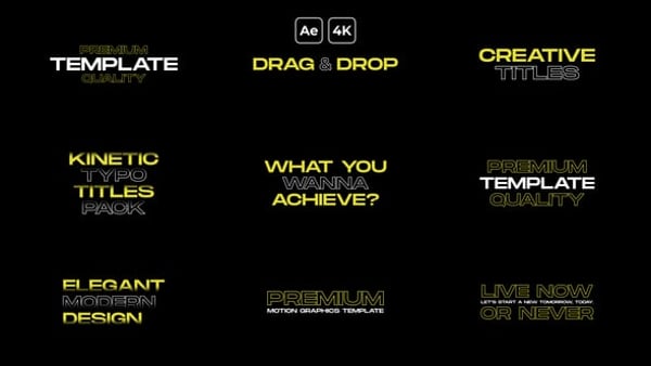 Animated Text Titles | After Effects