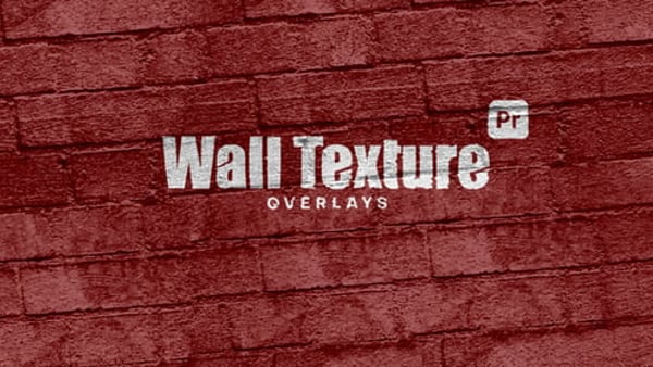 Animated Wall Texture Overlays for Premiere Pro | 16 MOGRT Textures for 4K, HD & Social Video