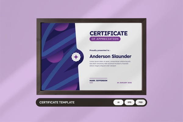 Appreciation - Certificate