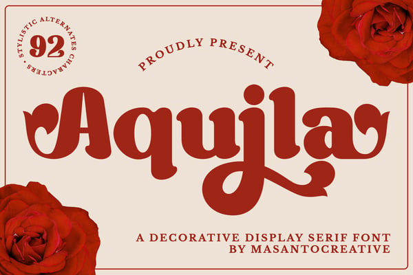 Aquila – Decorative Display Serif Font