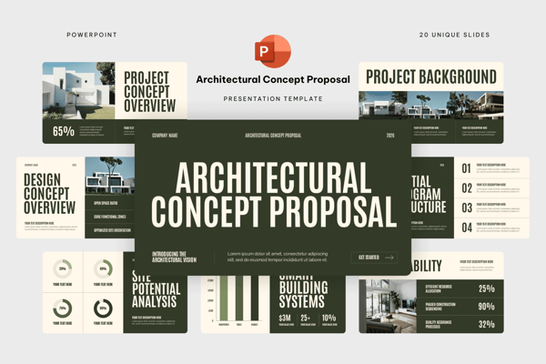 Architectural Concept Proposal Powerpoint