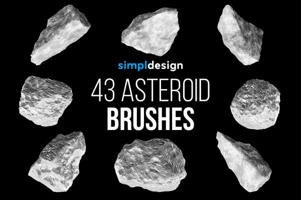 Asteroid Photoshop Brushes