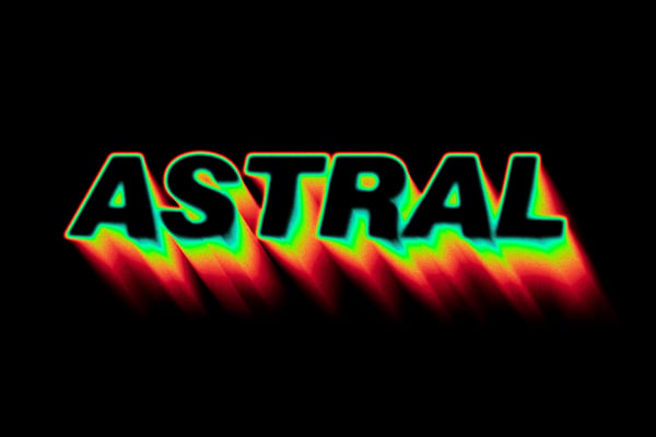 Astral Dynamic Blur Text Effect