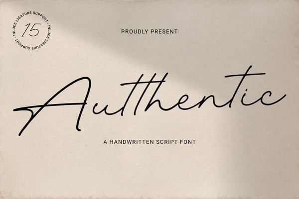 Autthentic – Handwritten Script Font