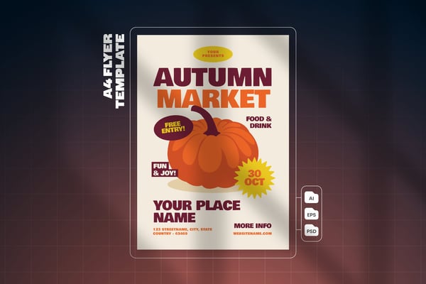Autumn Market - Flyer Template