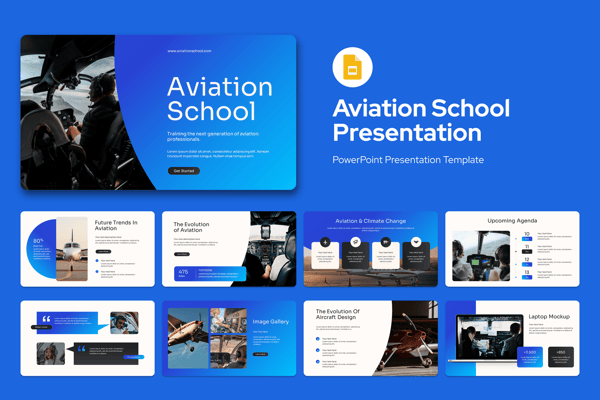 Aviation School Google Slides