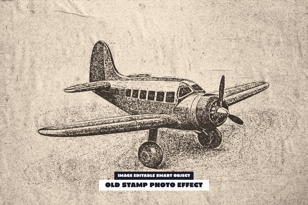 Old Stamp Photo Effect