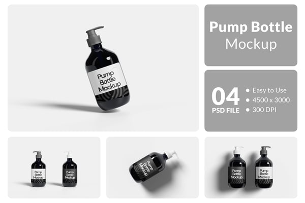 Pump Bottle Mockup