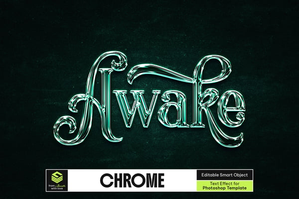 Chrome Text Effect
