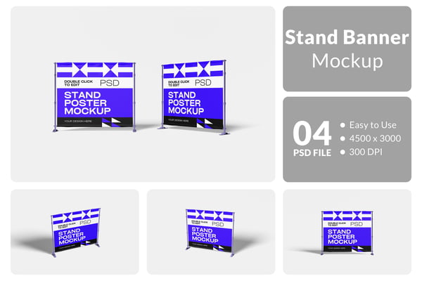 Stand Banner Mockup