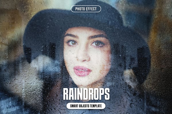 Raindrops Photo Effect