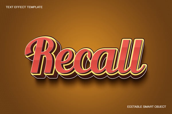 Recall Text Effect