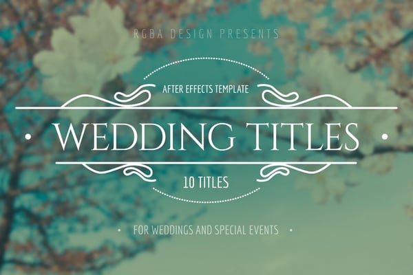 Romantic Wedding Titles