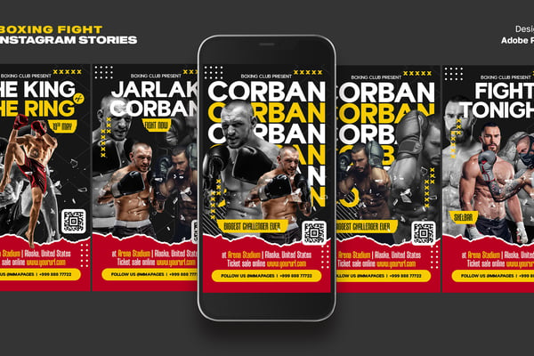 Boxing Fight Instagram Stories MOGRT