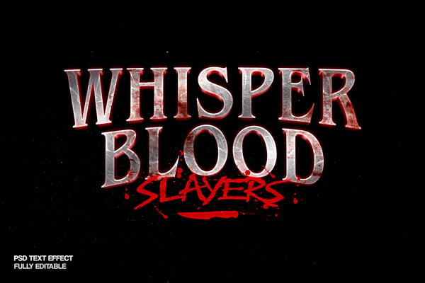 Horror RPG Game Text Effect