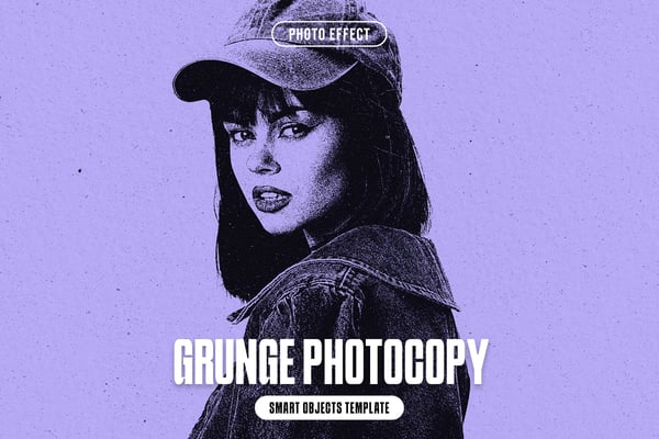 Grunge Photocopy Photo Effect