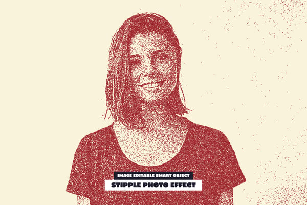 Stipple Photo Effect
