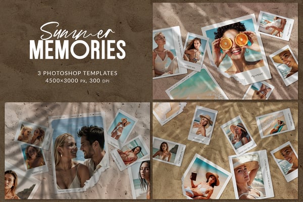 Summer Memories Photos on Sand Scene