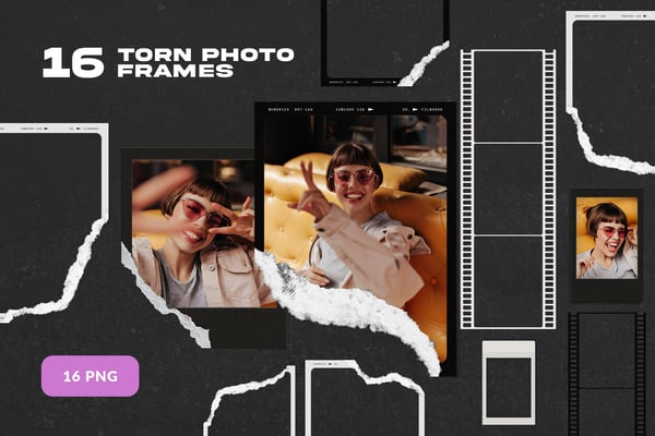 Torn Photo Frames