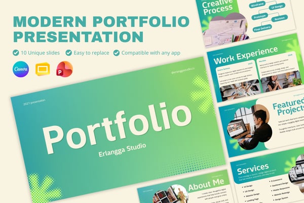 Modern Portfolio Presentation Template for Designers & Creatives