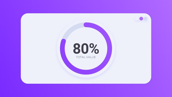 Animated Total Value Circular Statistics