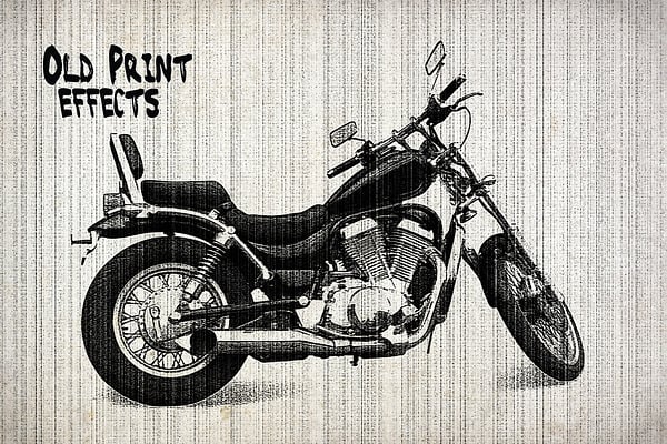 Old Printer Photoshop Template