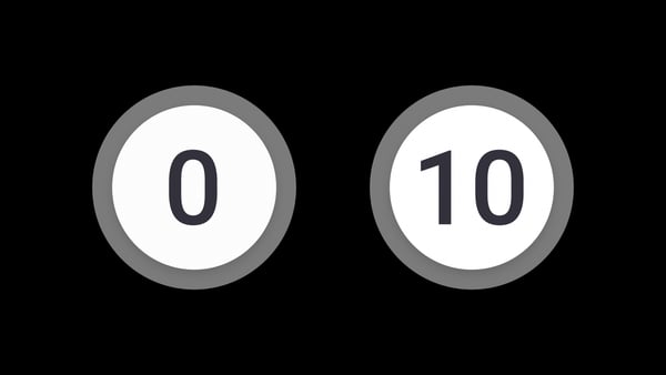 UI Circular Digital Counter Widget